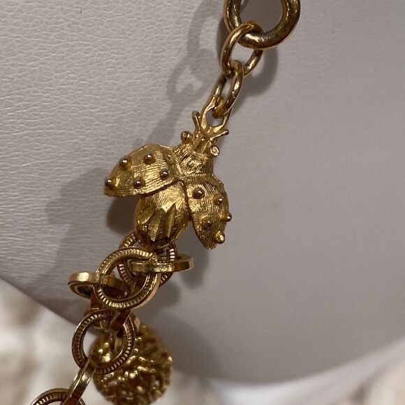 Bars Filagree Balls and A Ladybug Necklace - Picture 6 of 12